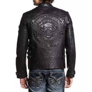 Affliction | Jackets & Coats | Affliction Leather On Fire Mens Jacket ...